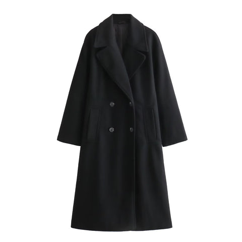 Women's Woolen Soft Loose Overcoat Coat